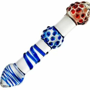 Glass Spiral Texture Dildo & Butt Plug